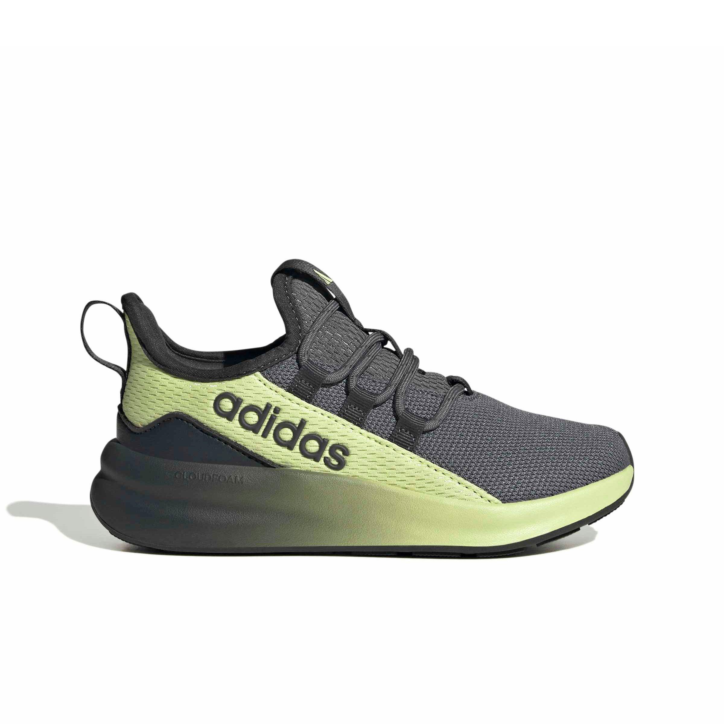 adidas Lite Racer Adapt 8.0 "Carbon/Grey Five/Semi Frozen Lemon" Grade School Boys' Shoe - CARBON/GREY/LEMON